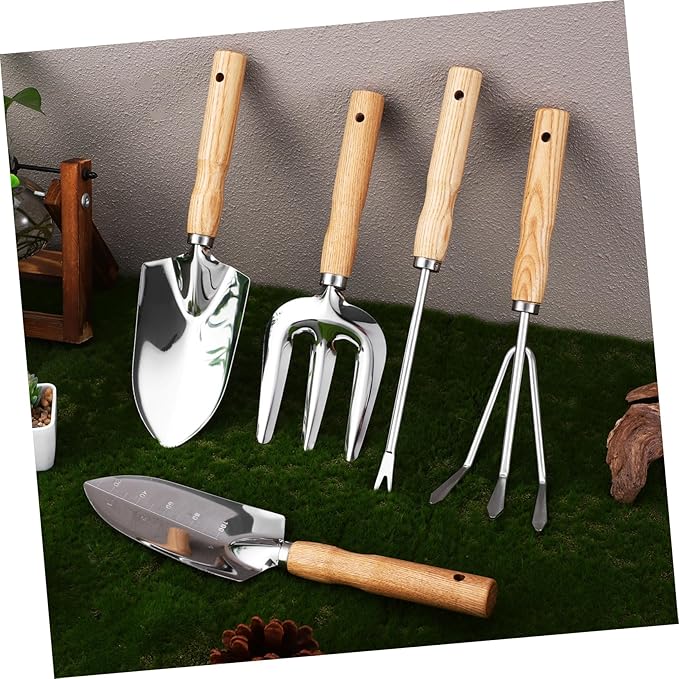 1set Garden Tool Set Gardening Trowel Set Smooth Handles and Lightweight Tools for Men and Women Garden Enthusiasts