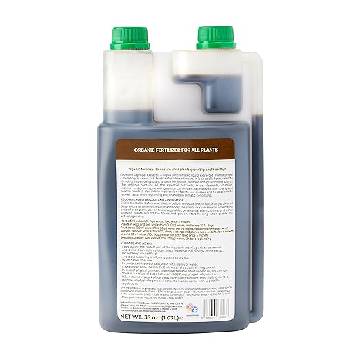 Ecoworm Sapropel Extract Concentrate – Organic Soil Regenerator &amp Microbe-Rich Liquid Fertilizer | Natural Plant Feed for Indoor &amp Outdoor Plants (35 fl oz Makes 53 Gal)