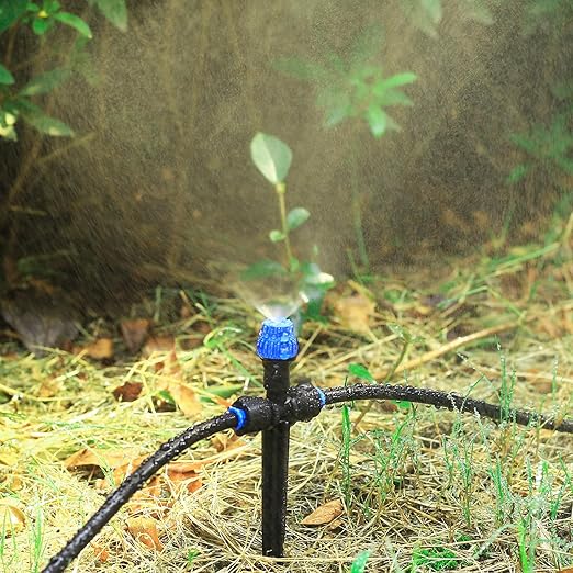 Drip Irrigation Emitterswith Adjustable 360 Degree Water Flow Drippers Atomization Sprayer for 1/4 inch TubingGarden Drippers Sprinker for House Garden Watering System (36pcs-Atomization Sprinker)