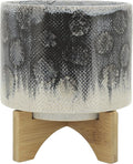 Generic  8 Snakeskin Planter W Stand Blue