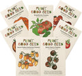 Plant Good Seed Organic Tomato Seed Collection - 7 Packets Black Prince Black Cherry Brandywine Czech Bush Sweet Red Datterino Tomato Siskiyou Orange Sweet Yellow Datterino - Seeds for Planting