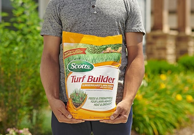 Scotts Turf Builder SummerGuard Lawn Food with Insect Control Fertilizer &amp Insect Killer 5000 sq. ft. 13.35 lbs. (2-Pack)
