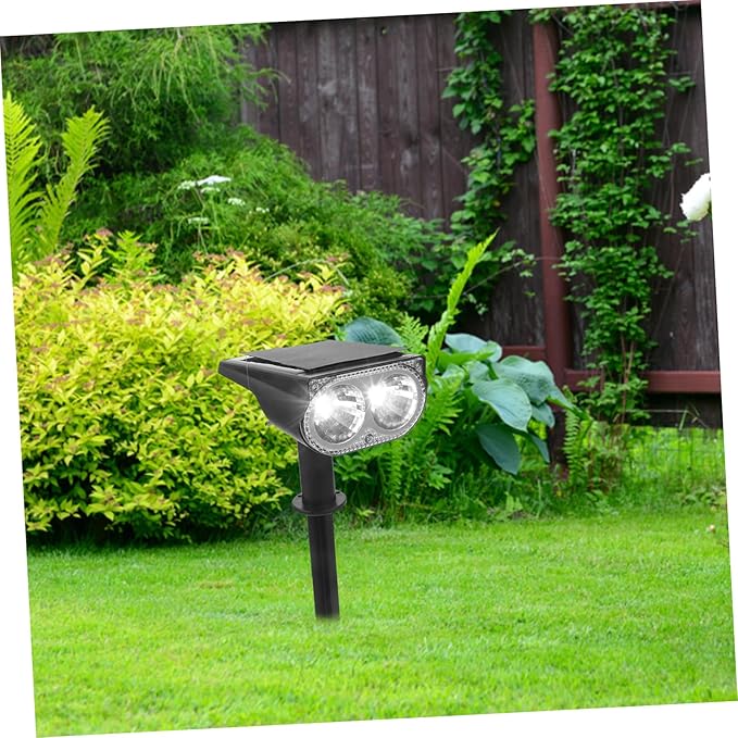 2pcs Outdoor Solar Lights Solar Spotlights Flood Lights for Garden Driveway Walkway