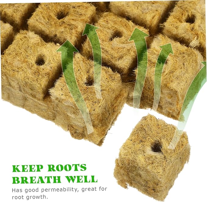 100Pcs Hydroponic Plant Starter Cubes for Soilless Cultivation Nutrition Cubes Cuttings for Indoor Garden Systems