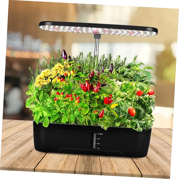 1set Intelligent Hydroponic Plant Growing Kit Led Light Indoor Gardening System for Efficient Vegetable Cultivation Spaces Grow Kits for Home Use