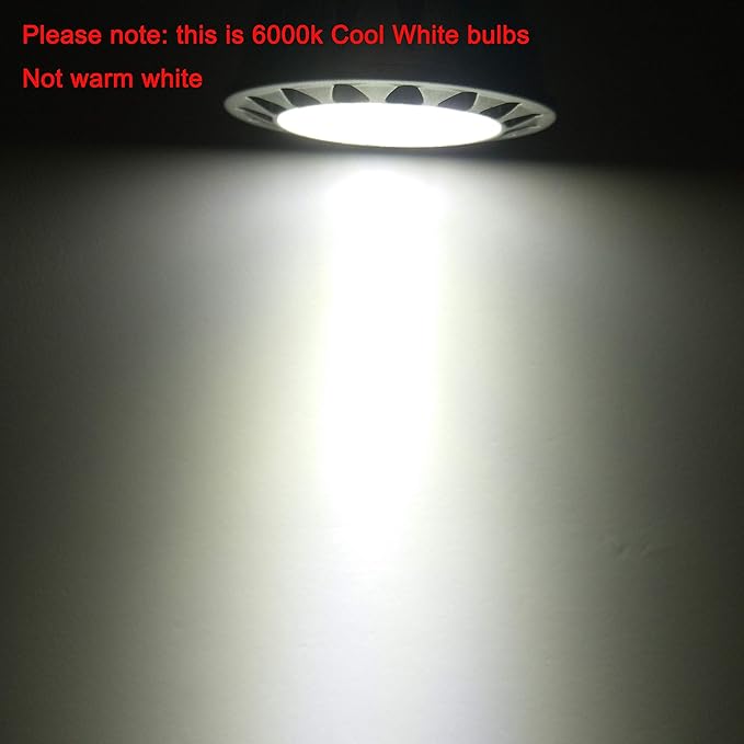 ALIDE MR16 Led Bulbs 6000K Daylight Bright Cool White 5WReplace 20W 35W Halogen Equivalent12V MR16 GU5.3 Low Voltage Bulb for Outdoor Landscape Track Ceil LightingNot Dimmable450lm38 Deg6 Pack