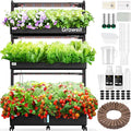 Large Hydroponics Growing System Kit 90 Pods Vertical Hydroponic Garden with 2 Light Modes Grow Light Auto Circulating Water System 40L Indoor Gardening System for Herb Vegetable Fruit