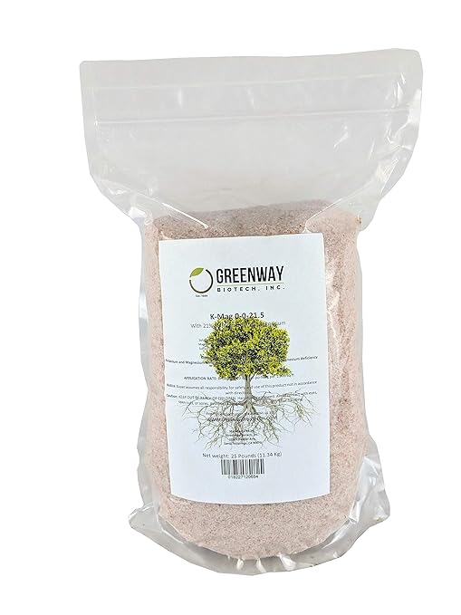 Greenway Biotech Inc. Sul-Po-Mag 0-0-21.5 Sulfate of Potash Magnesia (K-Mag) (25 Pounds)