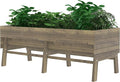 BlueWish 28.5 H Raised Garden Bed Raised Garden Beds Outdoor with Detachable Liner Elevated Planter Box Stand for Patio Backyard 6 Legs 837lbs Capacity Brown