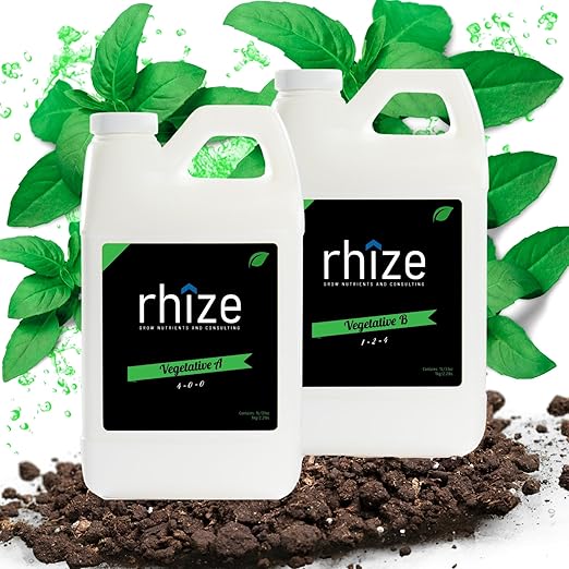 Vegatative Starter Kit | 1L Vegetative A &amp 1L Vegetative B | Essential Nutrients for Early Plant Growth – Boost Greenery Enhance Root Development and Strengthen Stems