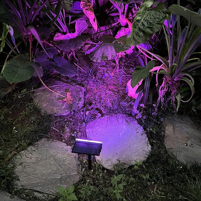 LED Outdoor Solar Lights Waterproof Landscape Spotlights RGB Garden Lights Wireless Solar Powered Outdoor Lights/Lighting for Yard Walkway Driveway Porch Patio