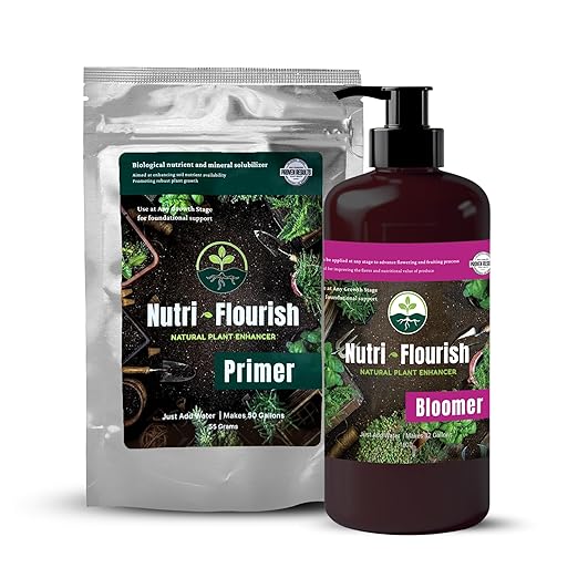 Primer and Bloomer – Natural Plant Enhancer | Soil &amp Root Support for Healthy Growth | Beneficial Bacteria Formula for Vegetables Flowers &amp Ornamentals | Garden &amp Potting Mix 2-Pack