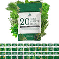 20 HERB Seeds Variety Pack - Complete Grow Kit Culinary Herbs Indoor Outdoors Herb Seeds Basil Oregano Mint Thyme &amp More Individually Seed Packets Starter Kit (Seeds Only)