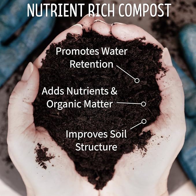 OMRI Certified Organic Compost Size: 3.0 Gallons 12-15 Pound Bag
