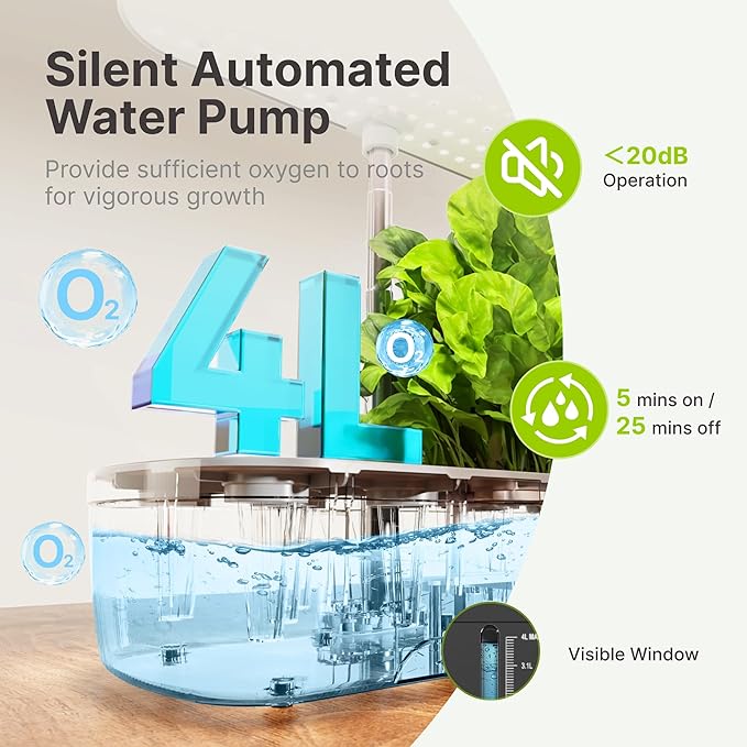 SUNCOZE Hydroponics Growing System Kit 12 Pods &amp 160pcs Hydroponic Pods Supplies