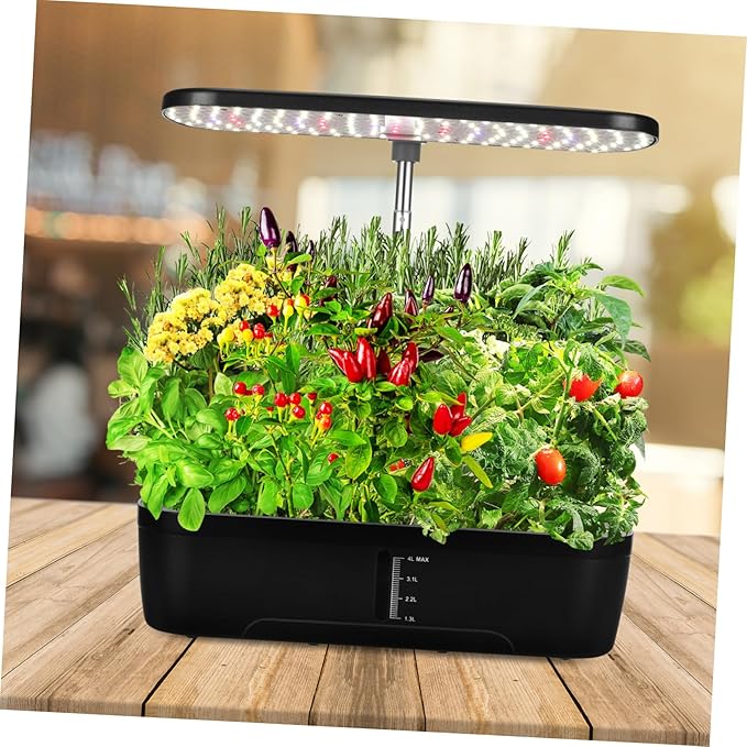 1set Indoor Hydroponic Plant Growing System with Multi-Porous Design Plant Capacity Complete Accessories for Gardening Suitable for Home Use and Easy Setup
