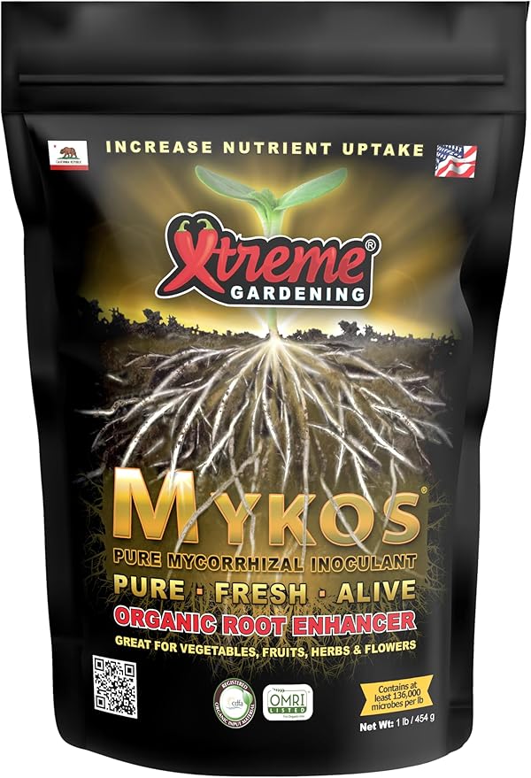 Xtreme Gardening Mykos Pure Mycorrhizal Inoculant Organic Root Enhancer 1 LB - Granular