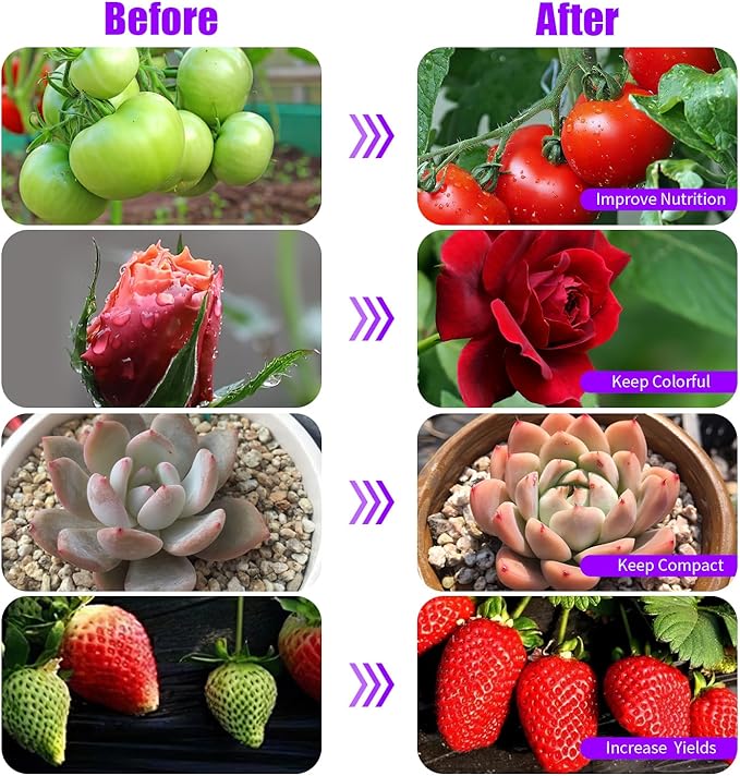 Grow Lights Upgrade 168 LEDs Clip Plant Lights for Indoor Plants Full Spectrum White+ Red LED Plant Growing Lamps with Flexible Gooseneck 3/9/12H Timer 3 Spectral Modes 10 Dimmable Levels 2 Pack