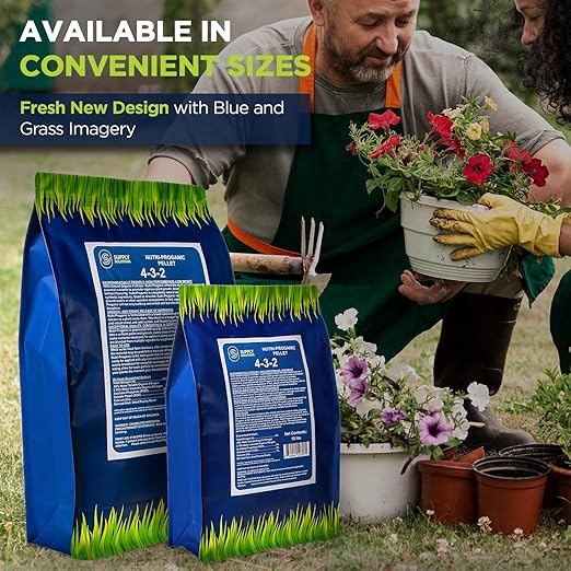 Supply Solutions 4-3-2 Nutri-Proganic Pellets Fertilizer - Ideal for Vegetable Garden Fruit trees and House Plants - All Purpose Chicken Manure Fertilizer for Indoor and Outdoor Variety of Food Crops