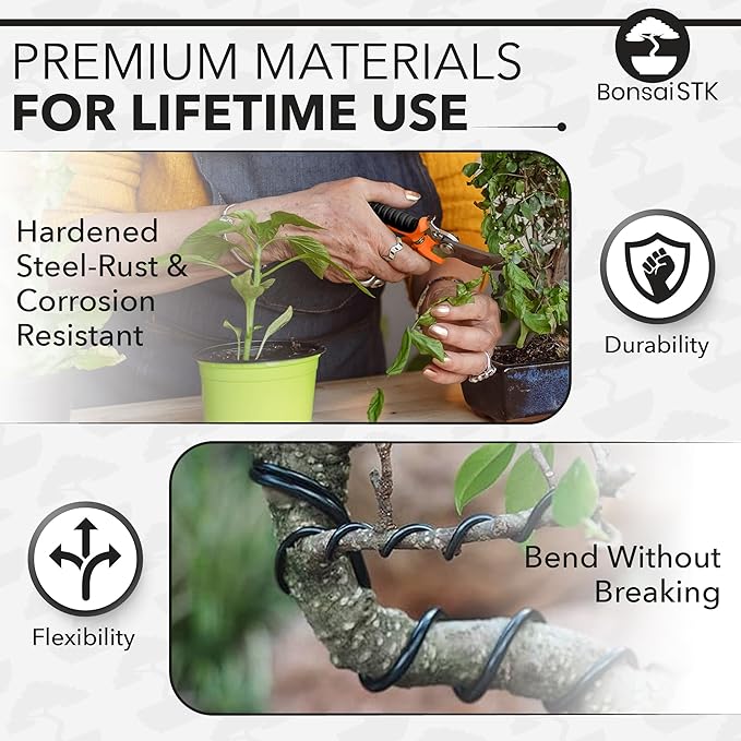 Bonsai Toolkit - Mini Garden Tools Bonsai Wire Kit Repotting Mat for Indoor Plants Bonsai Tools Succulent Tools Bonsai Tree Kit Tools for Beginners Bonsai Turntable Transplanting Tool