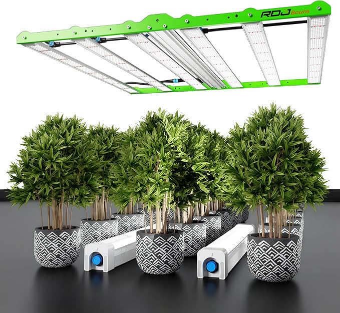 RDJ Bouns 720W LED Grow Light for 4x4 Grow Tent U60 2Pack with Under-Canopy Grow Light Cascade Cable Harness Full Spectrum Commercial Dimmable Lighting for Indoor Plants
