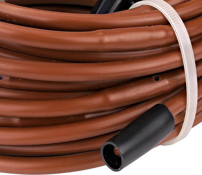 Raindrip R567DT Drip Irrigation Watering Kit for Vegetable Gardens Includes 50 feet of 1/4-Inch Dripline 3/4-Inch FHT Adapter 10 Hold-Down Stakes 1 End Plug