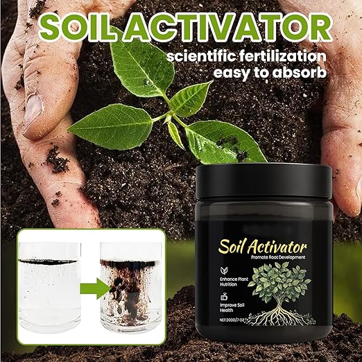 200g Soil Activator Soil Pro Activator Nauticos SoilActivator Organic Water-Soluble Formula for Uptake Nutrient &amp Root Development Enhance Growth for Vegetables &amp All Plants (3)