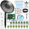 Solar Irrigation System Kit with Automatic Watering Computer Drip Irrigation for Garden Balcony Greenhouse Supports 15 Potted Plants 15 Meter Hose