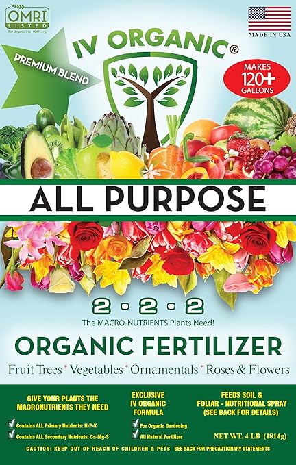 IV Organic All Purpose | Premium Blend Fertilizer (4 lbs)