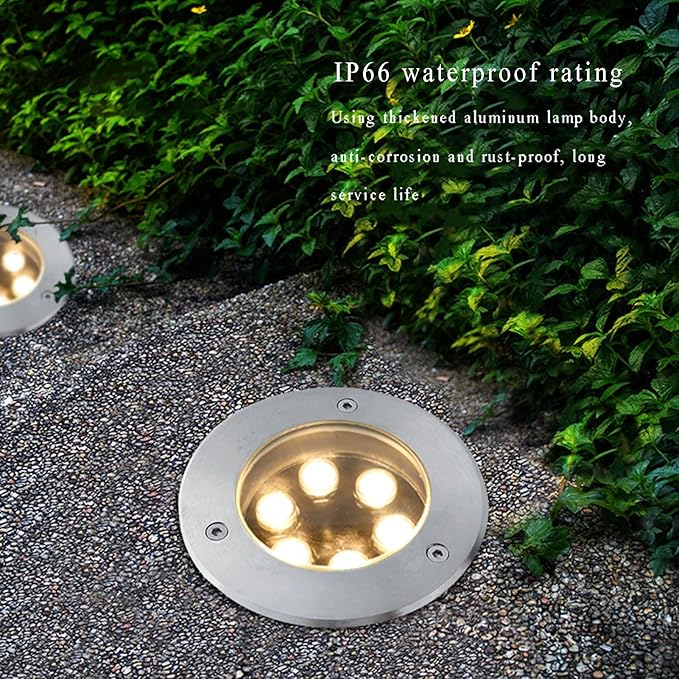Low Voltage Landscape Lights IP66 Waterproof AC12/24V LED Underground Lamp for Pathway Garden Deck Driveway Landscape Lighting