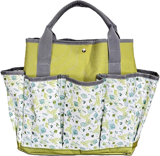 41-Piece Premium Gardening Tool Set Stainless Steel Heavy Duty Gardening Tool Kit with Non-Slip Rubber Grip Storage Tote Bag Outdoor Hand Tools Ideal Gardening Gifts for All (Green)