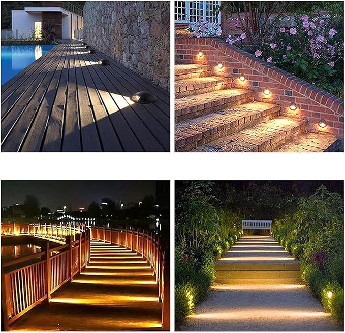 LED Recessed Underground Light – Low Voltage AC/DC 24V Waterproof Spotlights for Garden and Landscape Lighting (12W White 18W Green) – IP65 Rated
