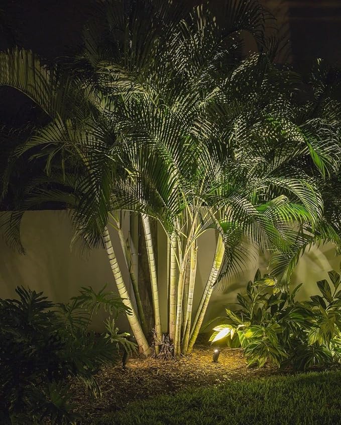 VOLT Top Dog 12V Cast Brass Outdoor Spotlight (Bronze) with 5W 2700K Warm White 400 Lumen MR16 LED Bulb for Low Voltage Landscape Lighting of Yard Lawn Garden Patio Trees &amp House