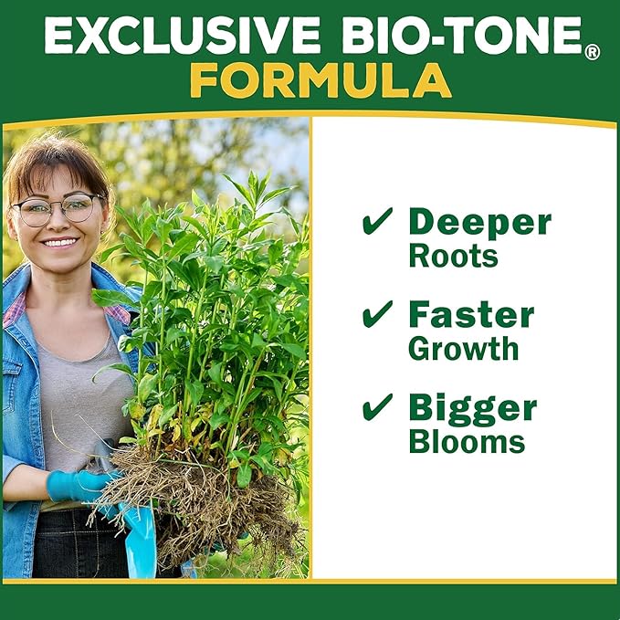 Espoma Organic Bio-Tone Starter Plus 4-3-3 Natural &amp Organic Starter Plant Food with Both Endo &amp Ecto Mycorrhizae 4 lb. Bag The Ultimate Starter Plant Food - Pack of 4