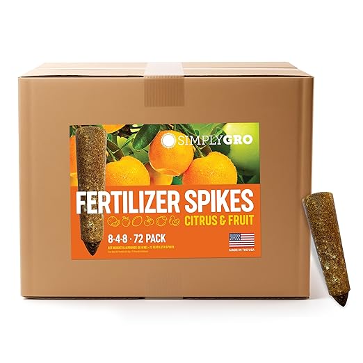 Fertilizer Spikes for Citrus &amp Fruit Trees &amp Shrubs (72 Spikes - 18.0 Lbs)