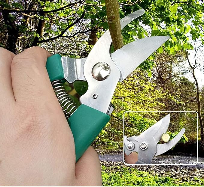 10 PCS Garden Hand Tools Set Planting KitGarden Work Tool with Carrying Case Gardening Tools with Water Proof and Never Mould ToteHandle Rake Weeder Trimmer Scissors Garden Hand Tool Belt Suitcase