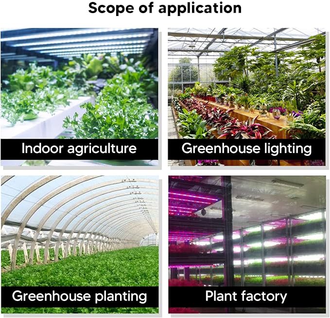 Solar Plant Grow Light StripSolar Powered LED Plant Growing Lamp with Solar PanelFull Spectrum Plant Light for Outdoor Indoor Garden Greenhouse Potted