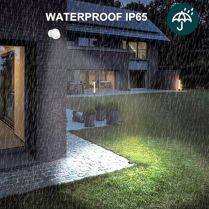 LUXSWAY Motion Sensor Outdoor Light Waterproof Flood Light with Detector Activated Security Light Auto On Off Spotlight Wall Light for Outside Garage Yard