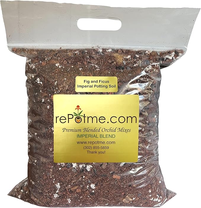 rePotme Fig &amp Ficus Potting Soil - Imperial Houseplant Mix - Standard Bag (8 Quarts) - Great Potting Mix for Indoor Plants
