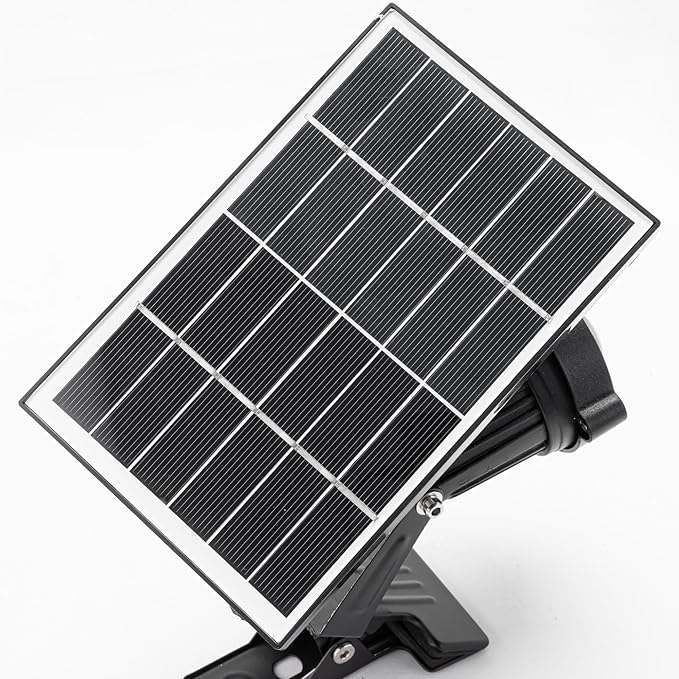 Sunset Lamp Outdoor LED Spotlight Waterproof Solar Bracket with Clip Security Tree Spotlights Adjustable IP65 Mini Clip Lamp for Billboards Courtyard Garden Pathway Light-Operated 5W