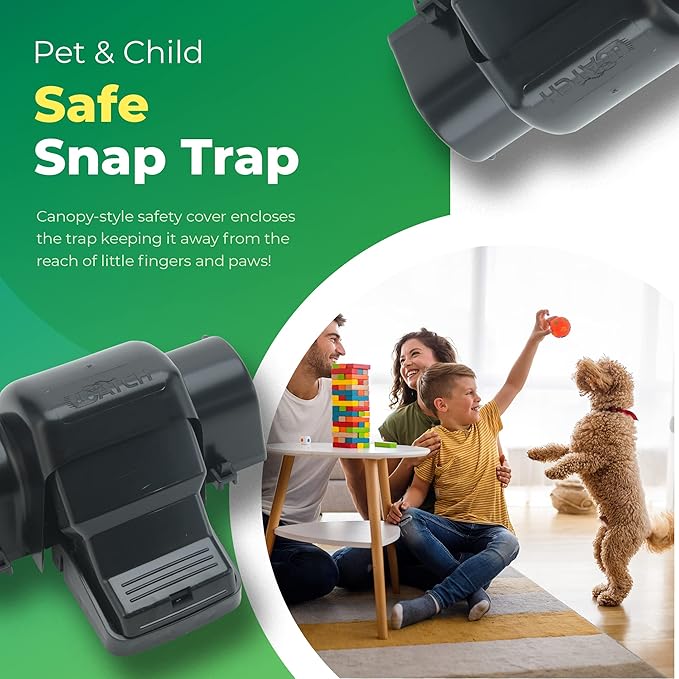Rat Traps Indoor and Outdoor - Dual-Entry Large Rat Trap Outdoor and Indoor for Home Garden and Restaurant with 99.9% Trap Rate | Easy to Use Rodent Traps with Safe Hands Free Design - UCatch