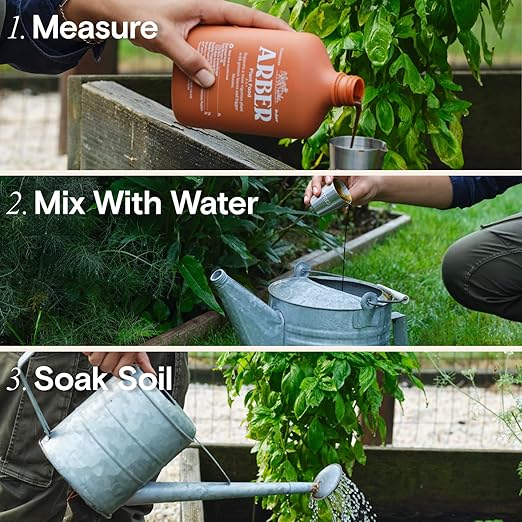 Organic Plant Food Liquid Fertilizer – Indoor &amp Outdoor Concentrate for Growth Immunity &amp Bloom – Houseplants &amp Garden Fertilizer – Supports Strong Roots Lush Foliage High-Yield Harvest