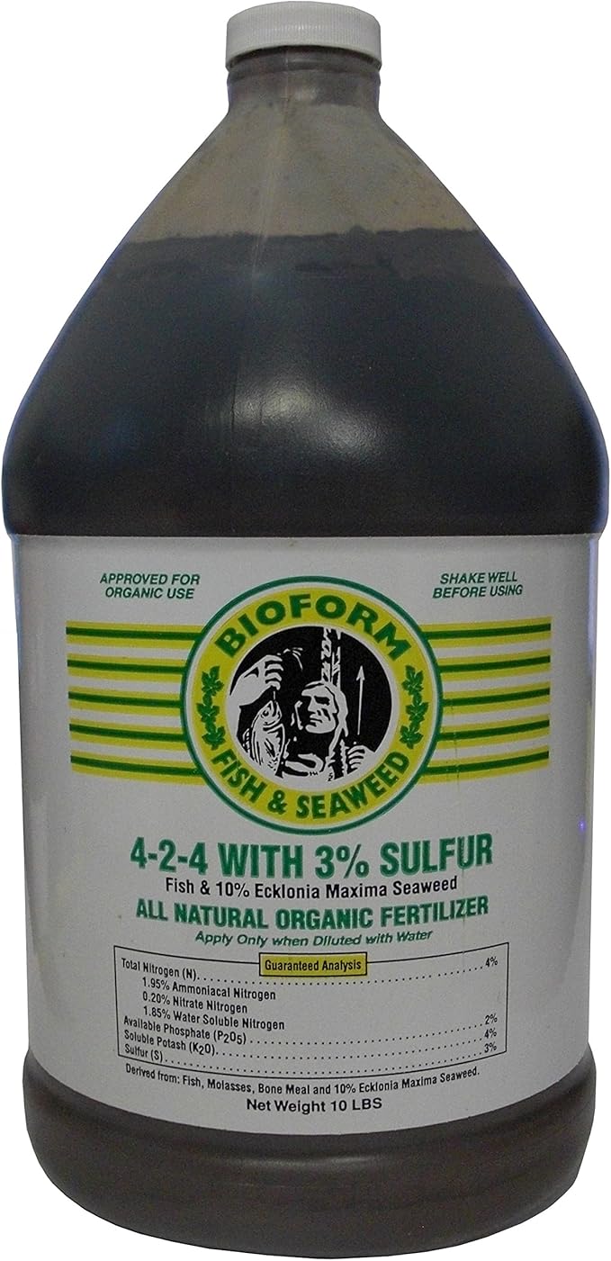 Bioform Fish &amp Seaweed Liquid Organic Fertilizer Gallon