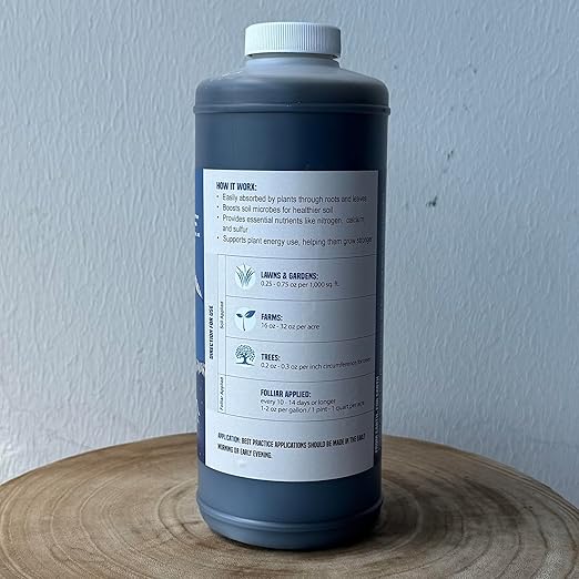 OMRI Listed Nutrient-Rich Liquid Fish Fertilizer 32 Oz (Quart)