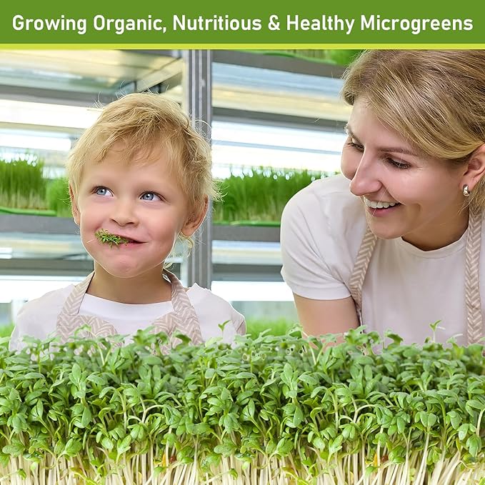 Legigo 12 Pack Hemp Grow Mat for Microgreens- 10 X 20 Hydroponic Jute Grow Pads for 1020 Growing Trays Hemp Fiber Mats Sprouting Pads Microgreens Growing Kit for Indoor Organic Wheatgrass Sprouts