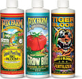 FoxFarm Hydro Liquid Trio Pack - Big Bloom Grow Big Tiger Bloom Fertilizers for Vigorous Plant Growth Bud Development &amp Abundant Fruit - Complete Hydroponic Plant Food Set - 3 Pint Bottles