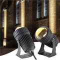 LED Spotlight - AC85-265V Long Range Outdoor Wall Lamp Garden Landscape Lighting IP65 Waterproof Rated Narrow Beam 10W Wall Washing Spotlight Courtyard Illumination(Yellow)