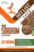 Hit List Seed® Grain Sorghum Food Plot Seeds for Deer [Annual Mix] - Deer Food Plot Seed - Sorghum Seeds for Planting - Deer Plot Seed Mix - 100% Grain Sorghum - Summer &amp Spring Planting - 5 lbs