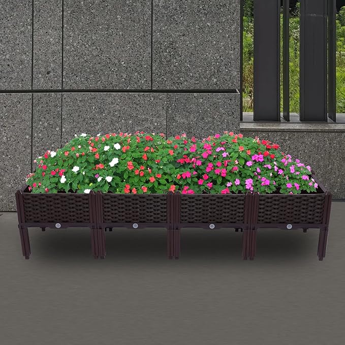 YIYIBYUS Raised Garden Bed with LegsOutdoor Elevated Raised Garden Bed Planter Box for Vegetable Flower Elevated Garden Boxes Plant pots Flower for Patio Backyard Porch