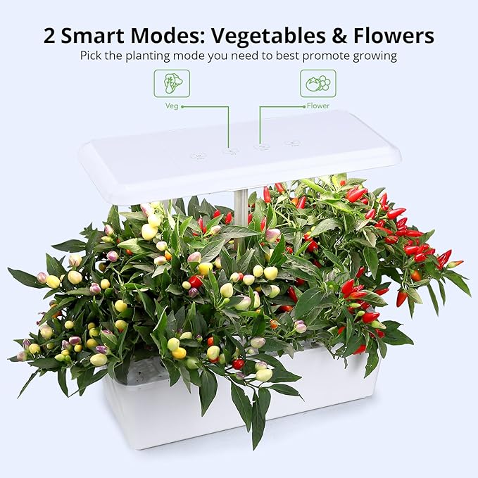 Hydroponic System Growing Indoor Garden 12 Pods 36W 100 Bulbs in 5 Colors LED Growth Light Herb Garden Kit Indoor with Quiet Pump ＆ Automatic Timer Adjustable Height Up to 23 5L Water Tank